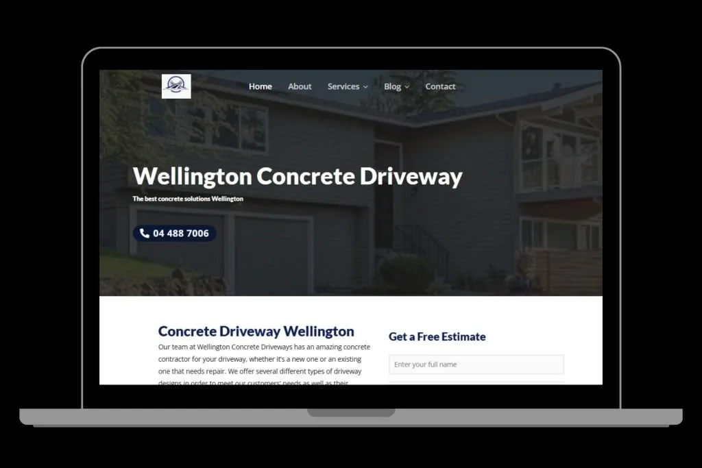Wellington Concrete Driveway